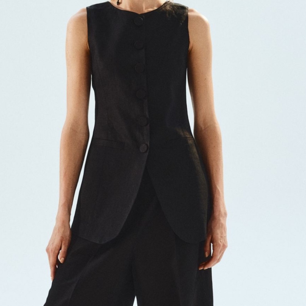 H&m Linen suit vest top